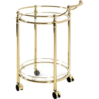 Hakü Möbel Chariot de Service Doré - Serving trolley - Publicité Hakü Möbel Chariot de Service Doré - Serving trolley - Publicité