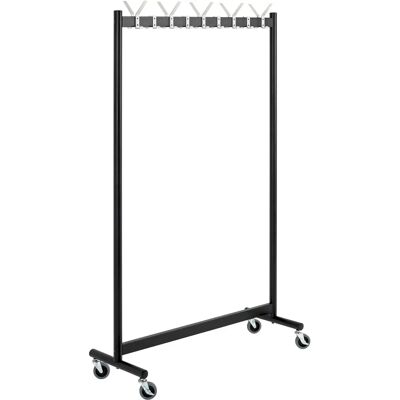 Haku Zwart Metalen Kleerhanger - 103x174cm, 18 Haken - Garderobestandaard Haku Zwart Metalen Kleerhanger - 103x174cm, 18 Haken - Garderobestandaard