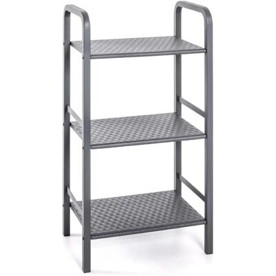 HAKU Stahlschrank - 3 Regale - Grau - Bücherregal HAKU Stahlschrank - 3 Regale - Grau - Bücherregal