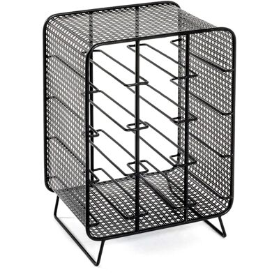 Étagère Haku 22216 - Noir, 12 Bouteilles, 30x24x46 cm - Publicité Étagère Haku 22216 - Noir, 12 Bouteilles, 30x24x46 cm - Publicité