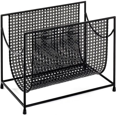 Haku Schwarzer Metall Zeitungsständer - 37x22x30cm - Zeitungsständer Haku Schwarzer Metall Zeitungsständer - 37x22x30cm - Zeitungsständer