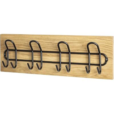Haku Wall Coat Rack - Eiche geölt / Schwarz Haku Wall Coat Rack - Eiche geölt / Schwarz