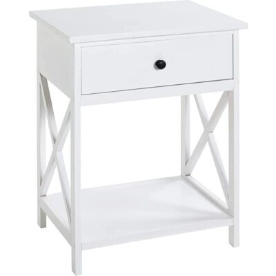 HAKU Weiß Beistelltisch - 46x35x60 cm - Beistelltisch HAKU Weiß Beistelltisch - 46x35x60 cm - Beistelltisch