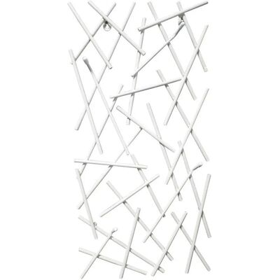 Sconto Pelado Weiß Metall Wandgarderobe - Wandgarderobe Sconto Pelado Weiß Metall Wandgarderobe - Wandgarderobe