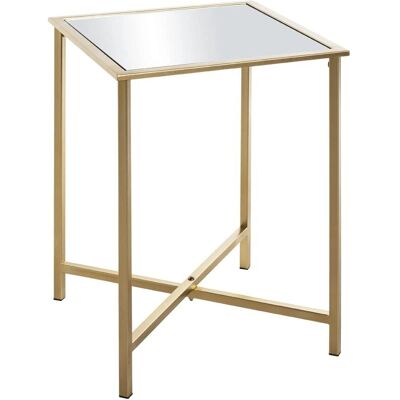HAKU Gold Beistelltisch - 39x39x53 cm, Spiegel, Metall HAKU Gold Beistelltisch - 39x39x53 cm, Spiegel, Metall