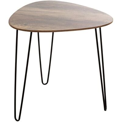 Haku MÖBEL Damon - Table basse en bois noir - 48cm - Publicité Haku MÖBEL Damon - Table basse en bois noir - 48cm - Publicité