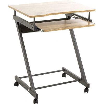 Haku Computertisch - 60x75x49 cm, grau, Eiche - Computertisch Haku Computertisch - 60x75x49 cm, grau, Eiche - Computertisch