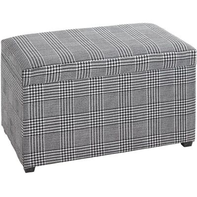 Haku Meubles Coffre de rangement - Noir et Blanc - 65cm Haku Meubles Coffre de rangement - Noir et Blanc - 65cm
