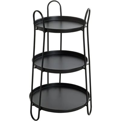 Beistelltisch HAKU 43x43x72cm Schwarz - Beistelltisch Beistelltisch HAKU 43x43x72cm Schwarz - Beistelltisch