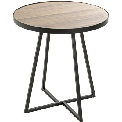 HAKU Bijzettafel - 48x52x48cm - Zwart en Eiken HAKU Bijzettafel - 48x52x48cm - Zwart en Eiken