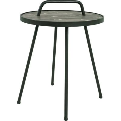 Haku Salontafel Vintage Metaal Hout 50x50x65cm Haku Salontafel Vintage Metaal Hout 50x50x65cm
