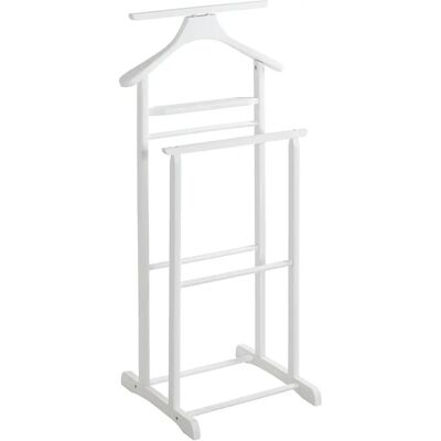 Haku Meubles Porte-vêtements - Bois massif, 47x102cm, Blanc - Porte-manteaux - Publicité Haku Meubles Porte-vêtements - Bois massif, 47x102cm, Blanc - Porte-manteaux - Publicité