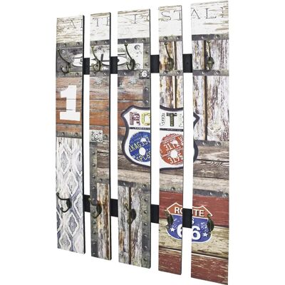 Hakù Möbel Flerfärgad väggkrok - 65x100cm - Hallpanel Hakù Möbel Flerfärgad väggkrok - 65x100cm - Hallpanel