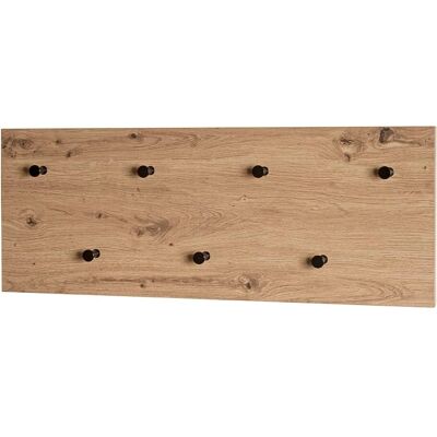 Appendiabiti da parete Haku Möbel - 7 ganci - 80x30 cm - Quercia - Design moderno Appendiabiti da parete Haku Möbel - 7 ganci - 80x30 cm - Quercia - Design moderno