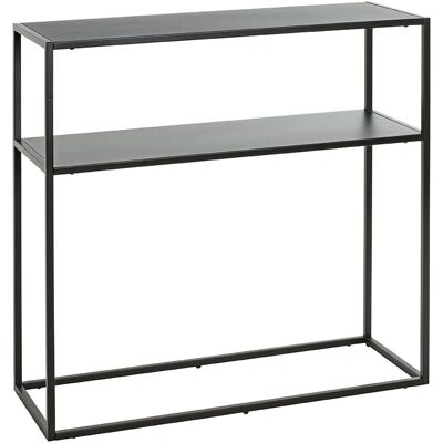 Étagère en métal Haku Noire 80x30x80cm - Solution de rangement Étagère en métal Haku Noire 80x30x80cm - Solution de rangement