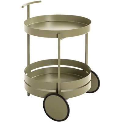 HAKU Chariot de Service Vert - Design rond, 2 étagères, 42x42x62 cm - Chariot de Service HAKU Chariot de Service Vert - Design rond, 2 étagères, 42x42x62 cm - Chariot de Service