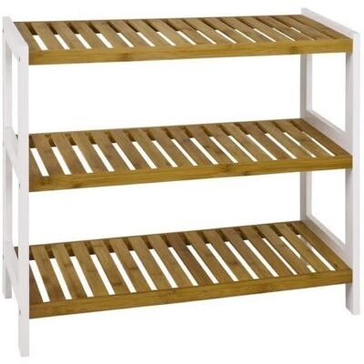 Xora Étagère à Chaussures en Bambou - Beaucoup d'Espace - Design Moderne - 70/54/26 cm Xora Étagère à Chaussures en Bambou - Beaucoup d'Espace - Design Moderne - 70/54/26 cm