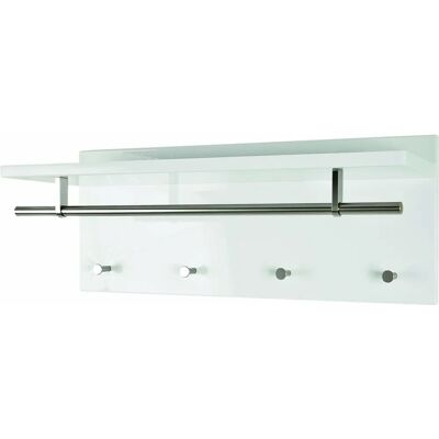 Porte-manteaux HAKU Furniture 42317 - 4 Crochets, MDF, Blanc Porte-manteaux HAKU Furniture 42317 - 4 Crochets, MDF, Blanc