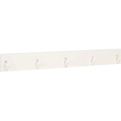 Portemanteau Mur Haku 42339 Blanc Bois 5 Crochets Portemanteau Mur Haku 42339 Blanc Bois 5 Crochets