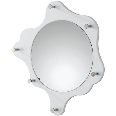 Barnspegel med krokar 35cm vit - AYOLLEE - Väggkrok Barnspegel med krokar 35cm vit - AYOLLEE - Väggkrok