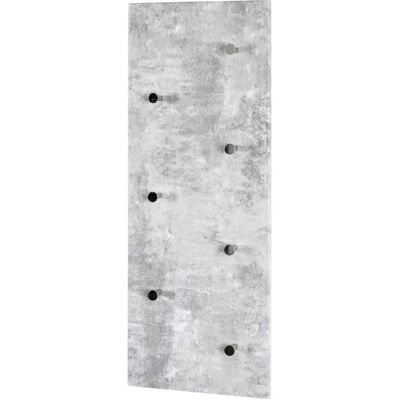 Haku Möbel Wall Coat Hanger - 7 Hooks - 80x30cm - Grey - Wall Mounting Haku Möbel Wall Coat Hanger - 7 Hooks - 80x30cm - Grey - Wall Mounting