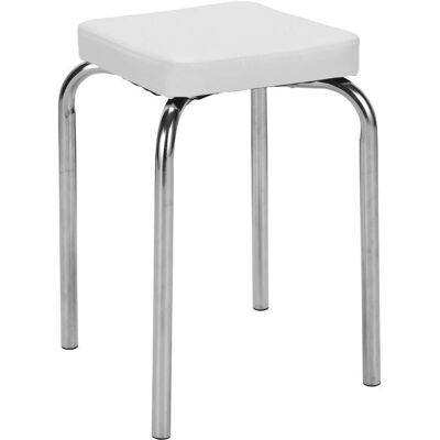 Weiße stapelbare Hocker - Hocker Weiße stapelbare Hocker - Hocker