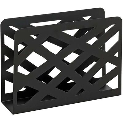 Portariviste Haku Möbel - Nero - 35x10x26cm Portariviste Haku Möbel - Nero - 35x10x26cm