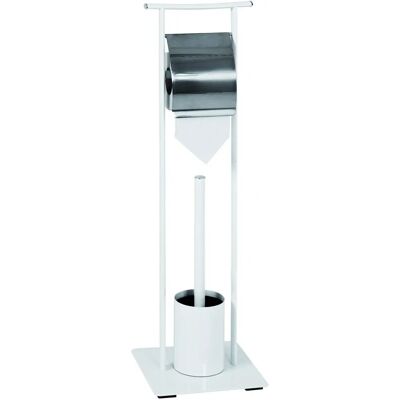 Haku Moebel HAKU WC-Garnitur - Weiß/Chrom - Badaccessoire Haku Moebel HAKU WC-Garnitur - Weiß/Chrom - Badaccessoire