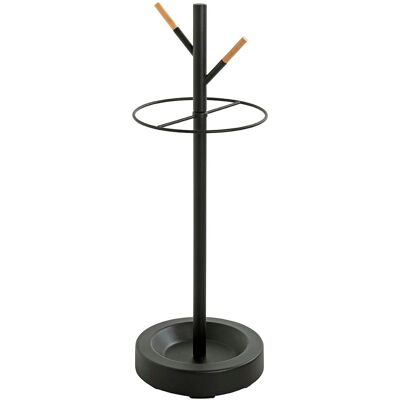 Stojak na parasol Haku Meble - Stal, Czarny - Stojak na parasol Stojak na parasol Haku Meble - Stal, Czarny - Stojak na parasol