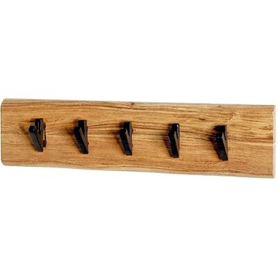 Appendiabiti da Parete Haku - Legno Massiccio, 5 Ganci, Acacia Appendiabiti da Parete Haku - Legno Massiccio, 5 Ganci, Acacia