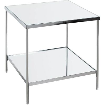 Haku Mobilier Table Basse & Coiffeuse - Argent - 45x45x46 cm Haku Mobilier Table Basse & Coiffeuse - Argent - 45x45x46 cm