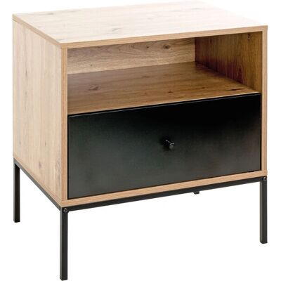 Haku Meubles Table de Nuit Chêne - 55x42x60cm - Table de nuit Haku Meubles Table de Nuit Chêne - 55x42x60cm - Table de nuit