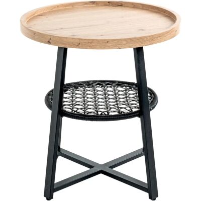 Höffner Table d'appoint Haiger - Petite table - Couleur bois - 55cm haut - Publicité Höffner Table d'appoint Haiger - Petite table - Couleur bois - 55cm haut - Publicité