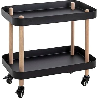 Table d'appoint HAKU Möbel - 50 x 30 x 47 cm - Noir Table d'appoint HAKU Möbel - 50 x 30 x 47 cm - Noir