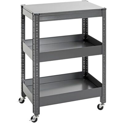 HAKU Möbel Servierwagen grau 50,0 x 32,0 x 75,0 cm - Serwetówka HAKU Möbel Servierwagen grau 50,0 x 32,0 x 75,0 cm - Serwetówka