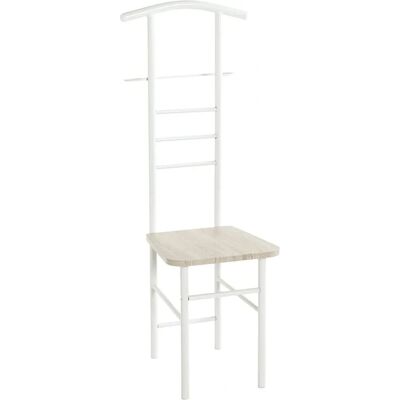 Haku Möbel Šatní stojan - 46x119cm - Bílá & Dub - Oblečení organizér Haku Möbel Šatní stojan - 46x119cm - Bílá & Dub - Oblečení organizér