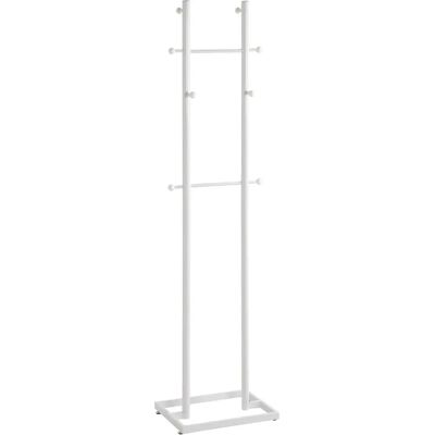 Haku Möbel Weiß Metall Kleiderständer 8 Haken 45x175cm Haku Möbel Weiß Metall Kleiderständer 8 Haken 45x175cm