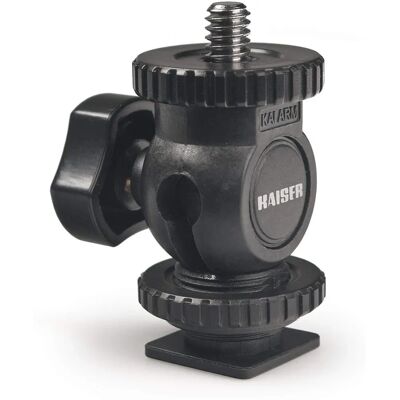 Kaiser Kamera-Kugelkopf - 360° Drehung - 90° Neigung - Schnellwechsel - 1/4" Schraube Kaiser Kamera-Kugelkopf - 360° Drehung - 90° Neigung - Schnellwechsel - 1/4" Schraube