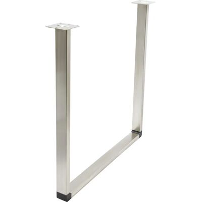 WAGNER Stahl Möbelbein - 720mm, Silber - U-Rahmen, 300kg WAGNER Stahl Möbelbein - 720mm, Silber - U-Rahmen, 300kg