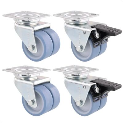 Wagner Sistema - Ruedas para muebles 4 piezas - Capacidad 300 kg Wagner Sistema - Ruedas para muebles 4 piezas - Capacidad 300 kg
