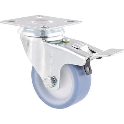 Wagner Eco Griff-Rad - Tragkraft 50kg, Ø50mm, TPR, Bremsfunktion Wagner Eco Griff-Rad - Tragkraft 50kg, Ø50mm, TPR, Bremsfunktion