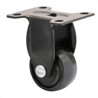 Roda de Móveis Wagner Série 3C - Preto, 12mm Largura, Ø 25mm Roda de Móveis Wagner Série 3C - Preto, 12mm Largura, Ø 25mm