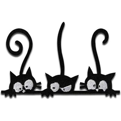 Mono-Quick Drei Katzen Tier - Aufbügelflicken - 8,8 x 5,5 cm Mono-Quick Drei Katzen Tier - Aufbügelflicken - 8,8 x 5,5 cm