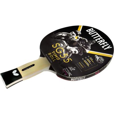 Pattino da ping pong Butterfly Timo Boll SG55 Approvato dalla ITTF Pattino da ping pong Butterfly Timo Boll SG55 Approvato dalla ITTF