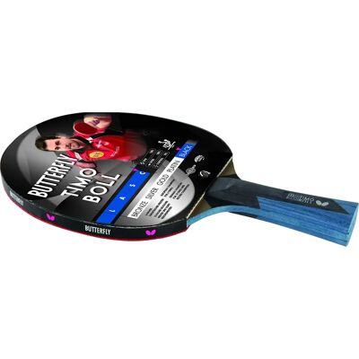 Pala da Ping Pong Butterfly Timo Boll Black - Alta Rotazione, Velocità Media, Impugnatura Concava Pala da Ping Pong Butterfly Timo Boll Black - Alta Rotazione, Velocità Media, Impugnatura Concava
