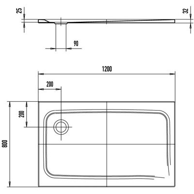Kaldewei Superplan Classic 389 Duschwanne - Duschwanne Kaldewei Superplan Classic 389 Duschwanne - Duschwanne