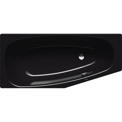 Kaldewei Schwarze Trapezförmige Stahlbadewanne - 110L, Rechts, Oval, CE Zertifiziert Kaldewei Schwarze Trapezförmige Stahlbadewanne - 110L, Rechts, Oval, CE Zertifiziert