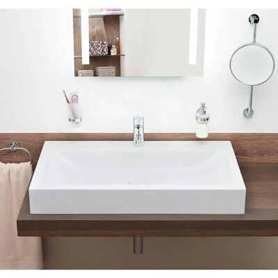 Lavabo da parete Cono - 900x500mm - Superficie in ceramica di alta qualità Lavabo da parete Cono - 900x500mm - Superficie in ceramica di alta qualità