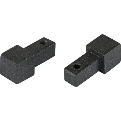 Alfer - ANGLO QUADRATO 8 mm ALLUMINIO ANTRACITE 2 pz Alfer - ANGLO QUADRATO 8 mm ALLUMINIO ANTRACITE 2 pz