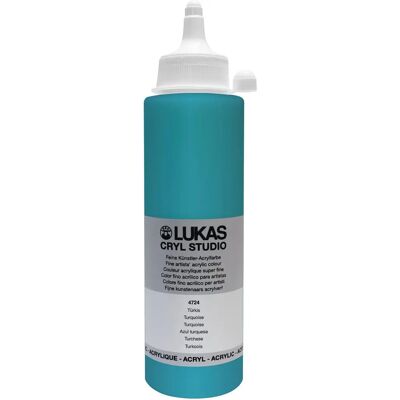 Lukas CRYL Studio Acrylic Paint - Turquoise 250ml Lukas CRYL Studio Acrylic Paint - Turquoise 250ml